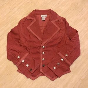 New JLO Hailey FlapPocket Jacket/Blazer in Orange